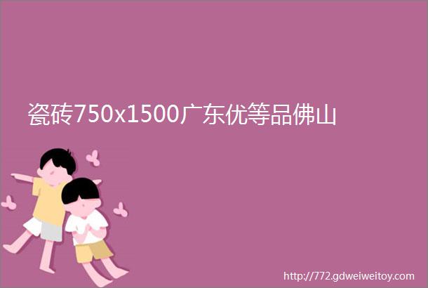 瓷砖750x1500广东优等品佛山